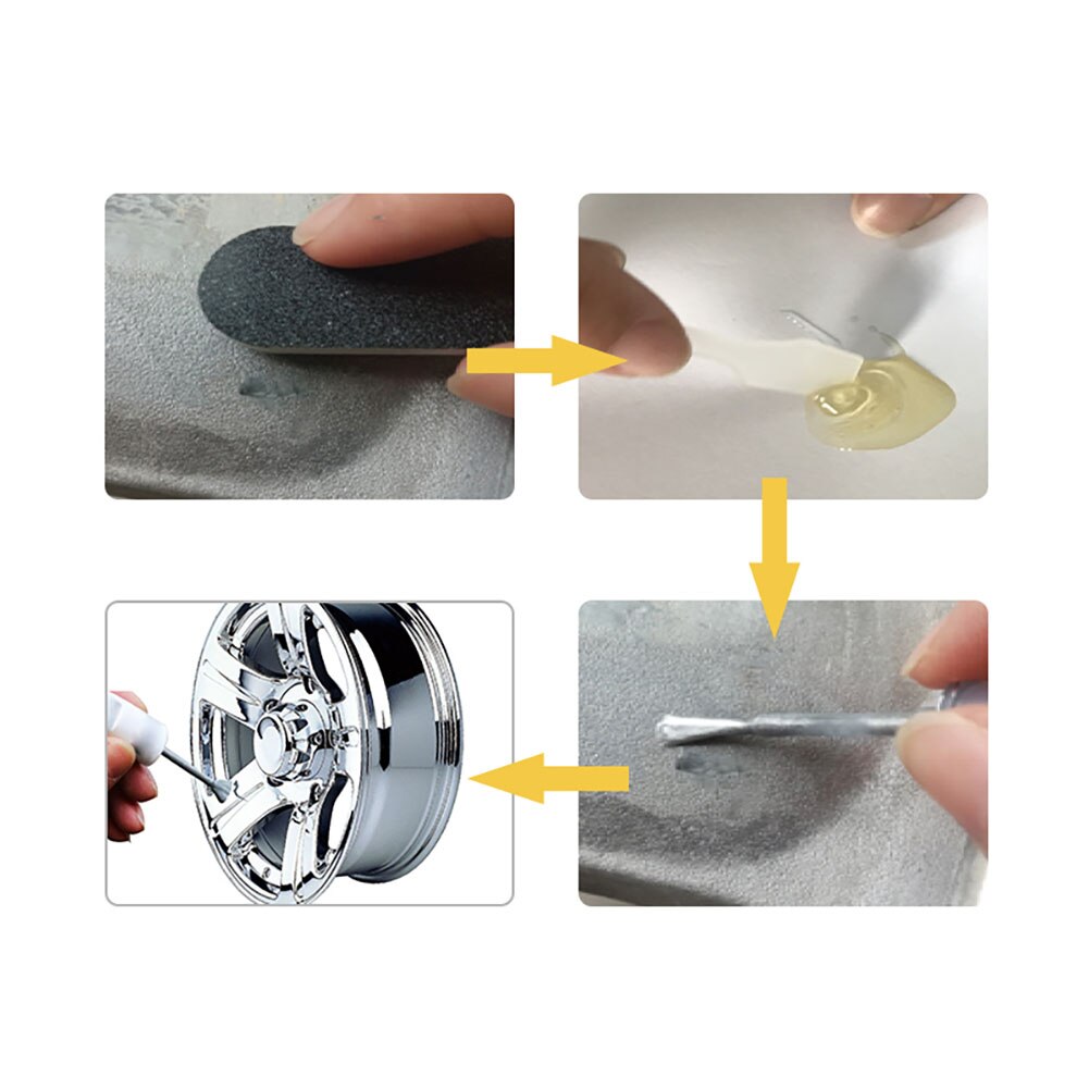 Aluminium Legierung Auto Rad Reparatur Bausatz Waschbar Auto Felge Reparatur Werkzeug einstellen Delle kratzen Wiederherstellung Legierung Rad Felgen