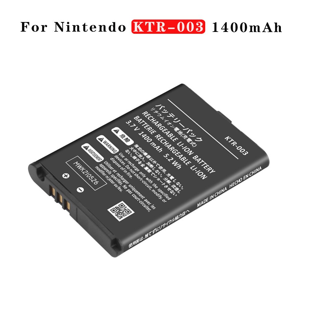 1Pcs 1400Mah KTR-003 Batterij Voor Nintendo 3DS N3DS Batterijen