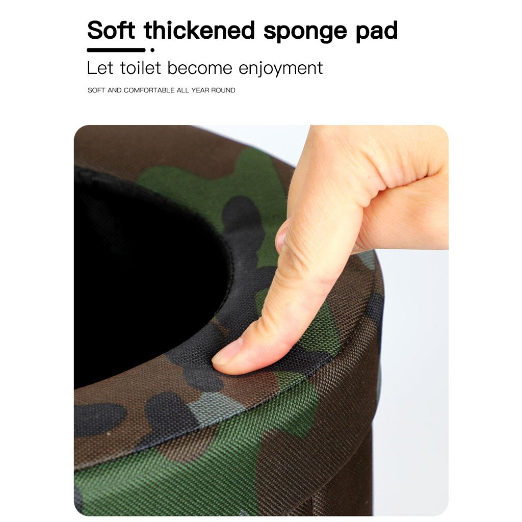 Outdoor Travel Portable Folding Toilet Portable Emergency Portable toilet Folding Potty Seat for adults children Folding Toilet