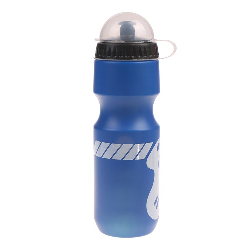 750Ml Mountainbike Fiets Water Drink Fles Buitensporten Plastic Draagbare Ketel Water Fles Drinkware: Marineblauw