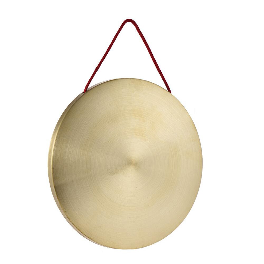 15cm Hand Gong Toy Brass Copper Chapel Opera Percussion with Round Play Hammer