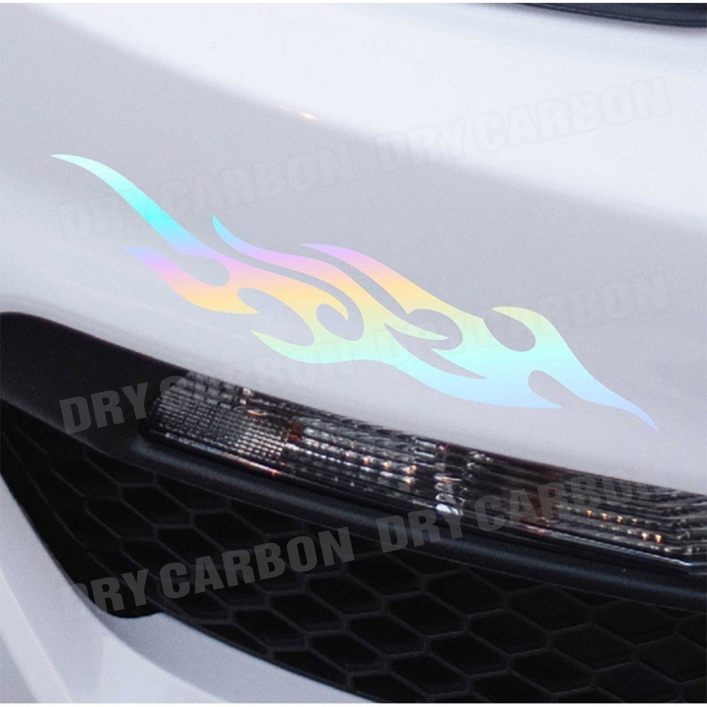 DIY Flame Vinyl Decal Sticker Waterproof For Car Motorcycle Gas Tank Waterproof Motorcycle Flame Sticker Kit Decals Universal