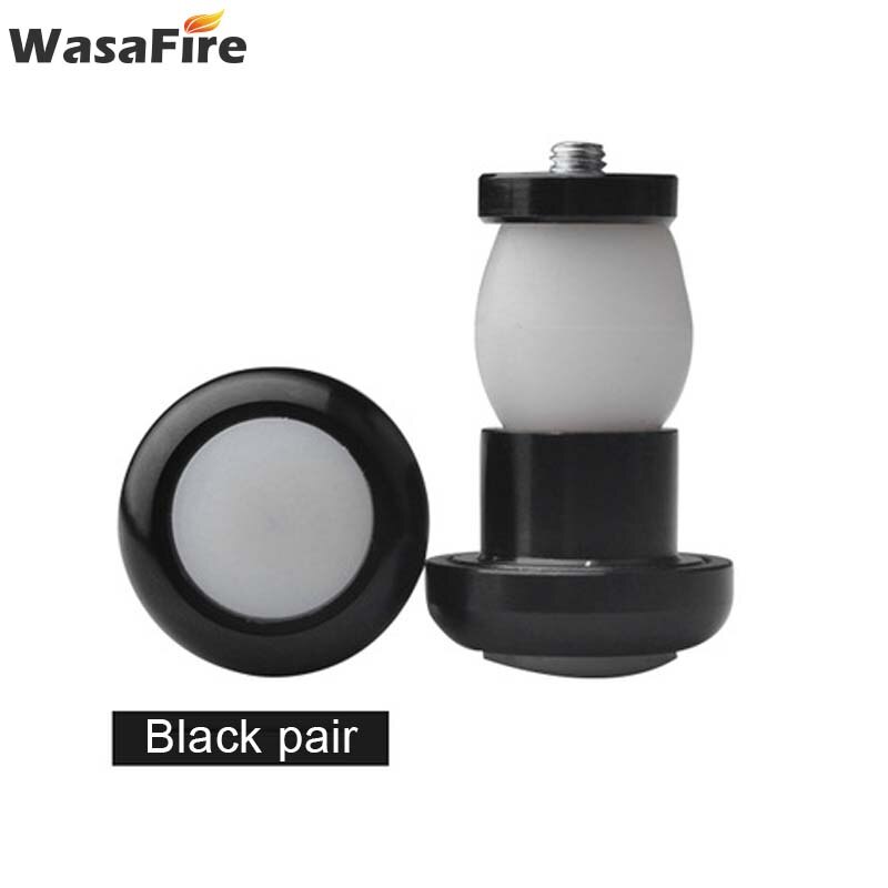 Lámpara de luz LED para manillar de bicicleta, luces de advertencia de aleación de aluminio para ciclismo de montaña o carretera, 1 par: Black