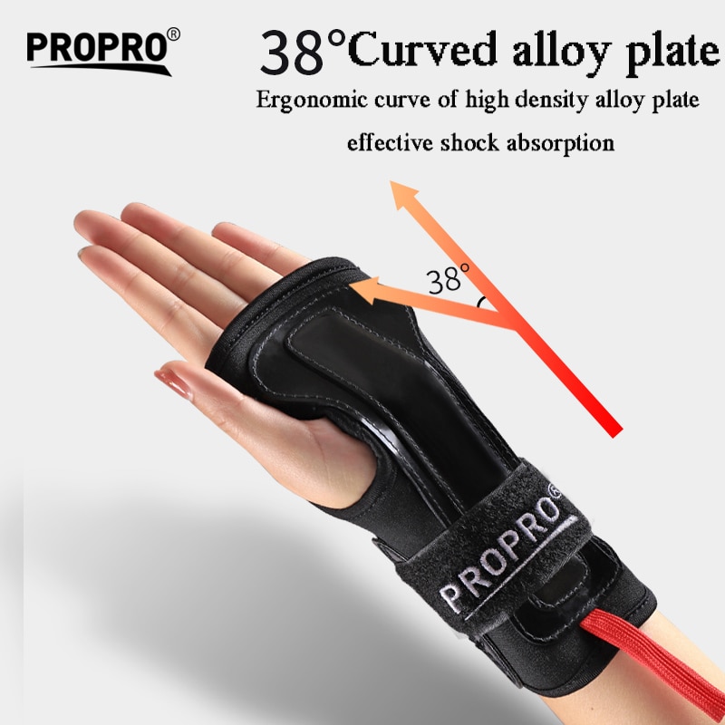 Propro sport handstütze zum skifahren, snowboarden und radfahren, handgelenkstütze, handflächenschutz, handrollerschutz, schutzausrüstung für unisex