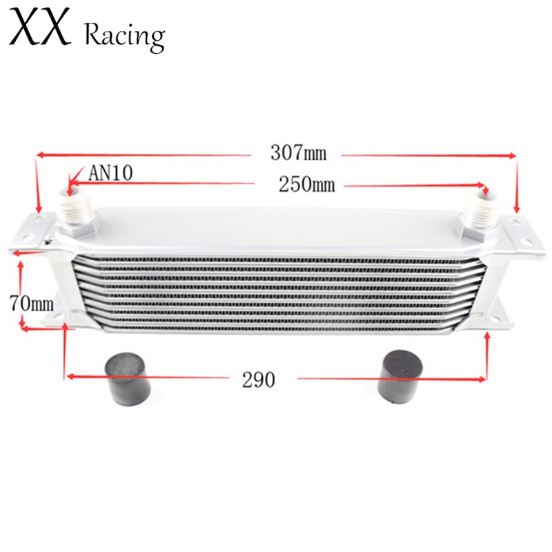 Universal 10 layer engine oil cooler car engine gearbox radiator aluminum oil cooler