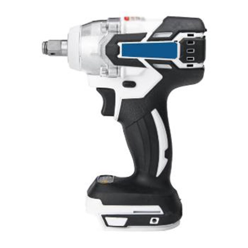 1280W Brushless Electric Hammer Cordless Drill 19800mAH 240-520NM Adjustable Brushless Wrench / Adapter+mandrel: Package 2