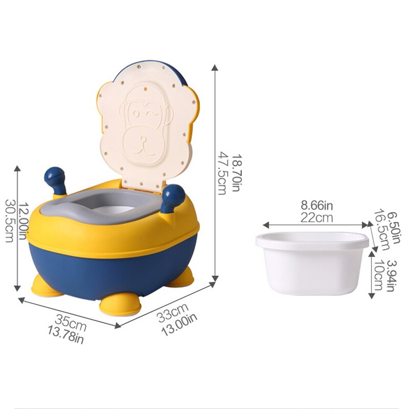 Baby Potty Chair Baby Toilet Seat Training Chair Seat Animal Monkey with Handles Baby Toilet Potty for Kids Boys and Girls