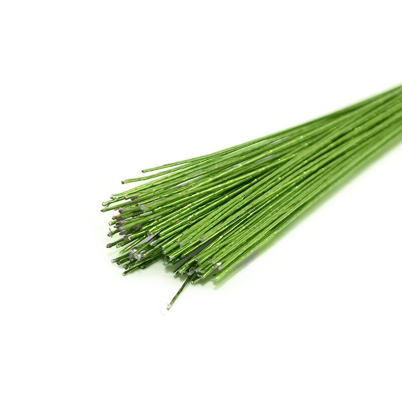 25 stk 80cm lange blomstertråde kunstige grene kviste jerntråd brugt til diy nylonstrømpe blomsterstamme, der fremstiller tilbehør: T07