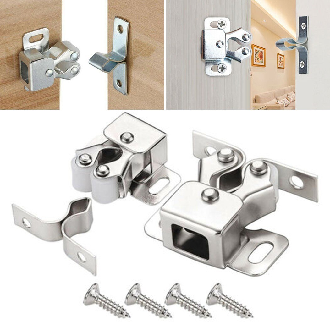 10x Home Double Roller Catch Latch Cupboard Cabinet Door Furniture Caravan Boat For Cabinet Door,storage,commode,cupboard Doors