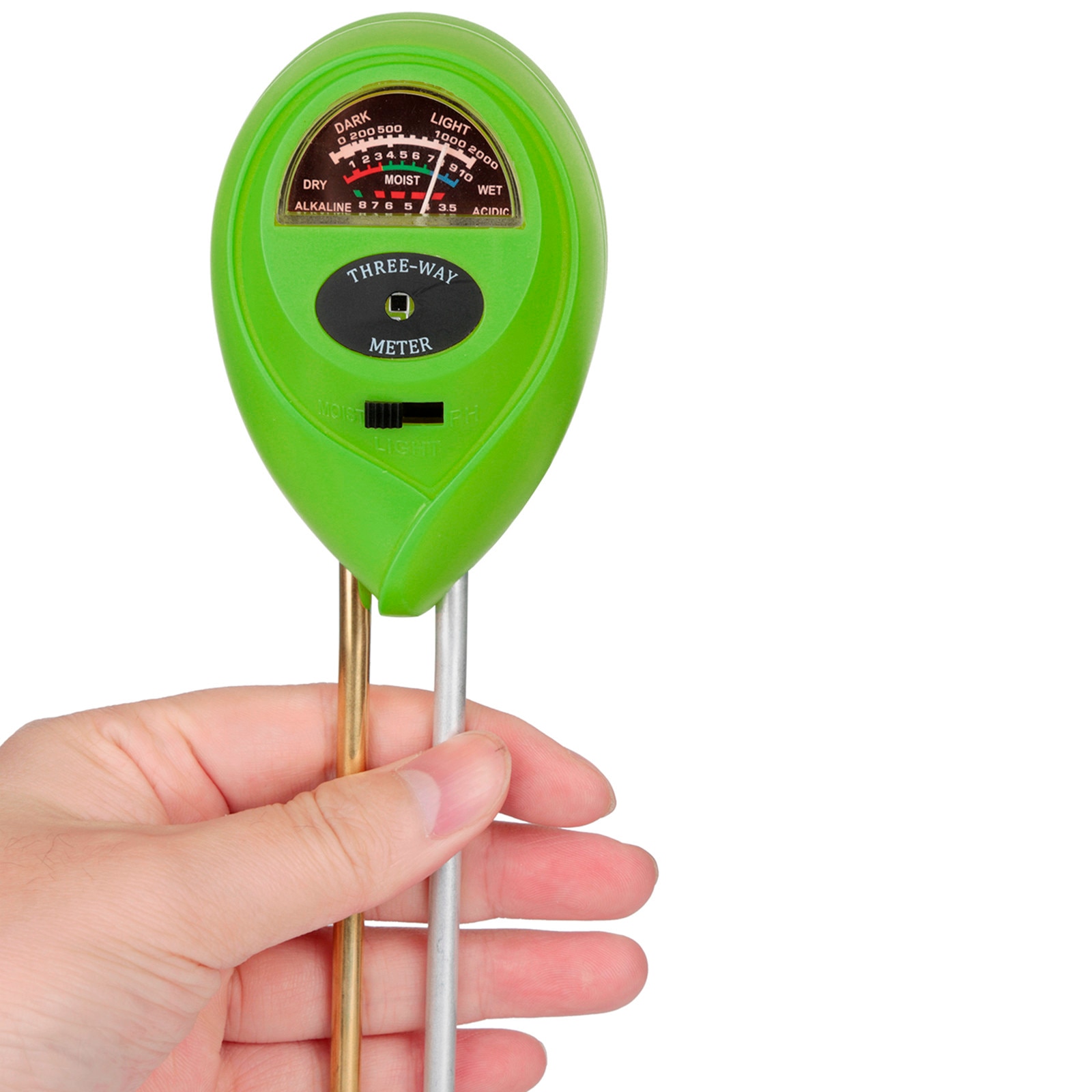 3 In1 Ph Tester Water Moisture Light Test Acidity Humidity Sunlight Meter For Garden Plant Flower Moist Testers Instrument Tool