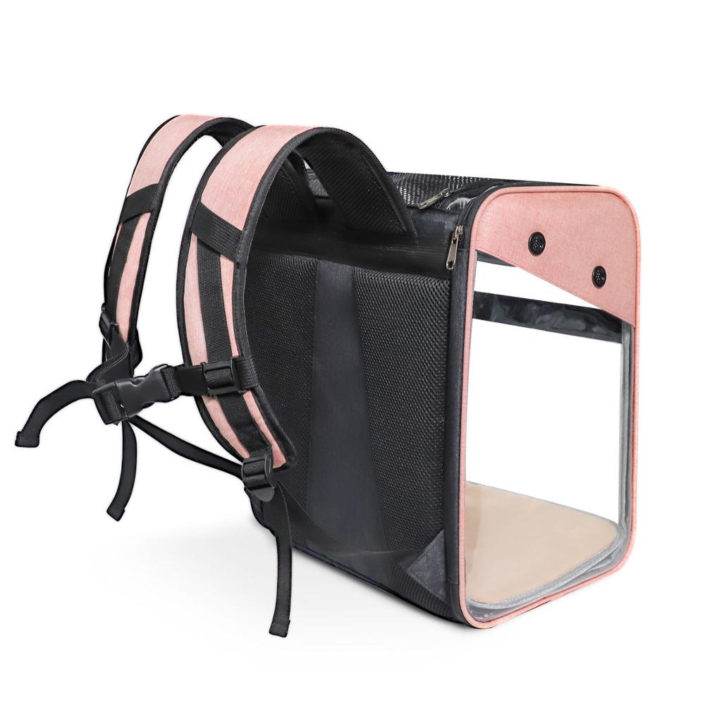 Mochila para mascotas de 1,6 kg, Transportín para perros, para exteriores, de PVC, transpirable, bolsa de viaje, bolso plegable para transportar gatos