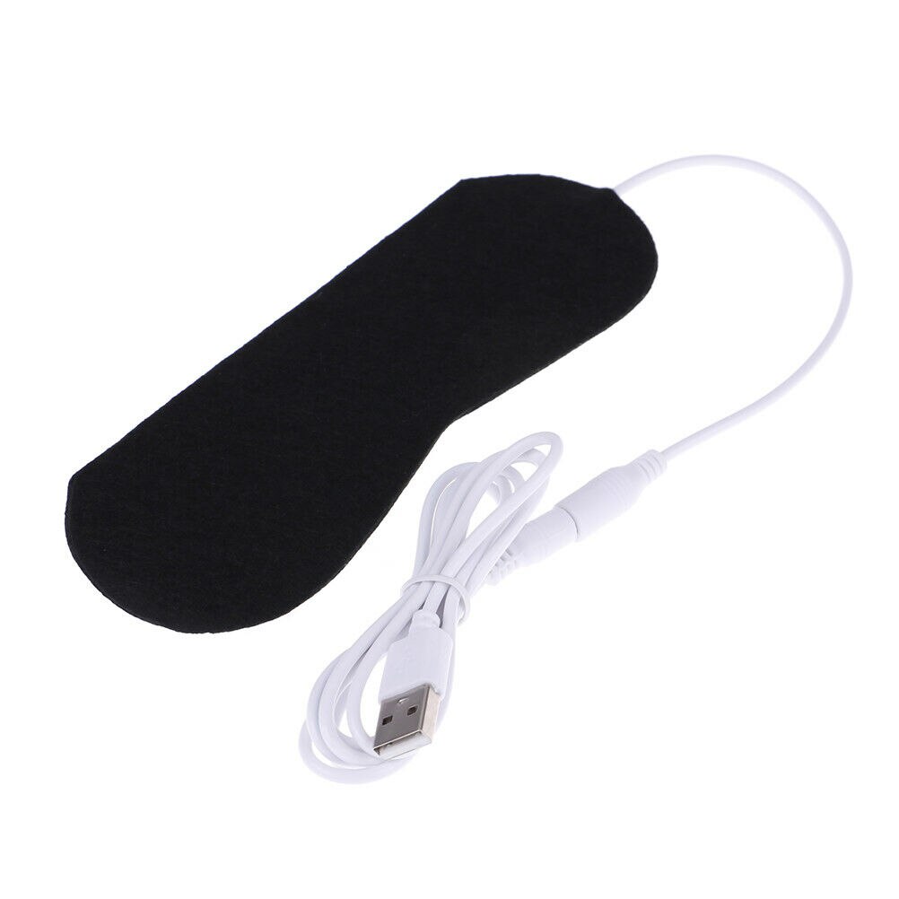 Elektrisk bärbar usb värmekudde vinteruppvärmd kolfiber usb värmedyna för ögonmask