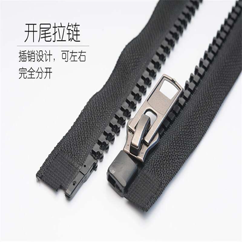 1piece No. 10 resin opening long zipper extra long zipper top coat zipper large tent zipper