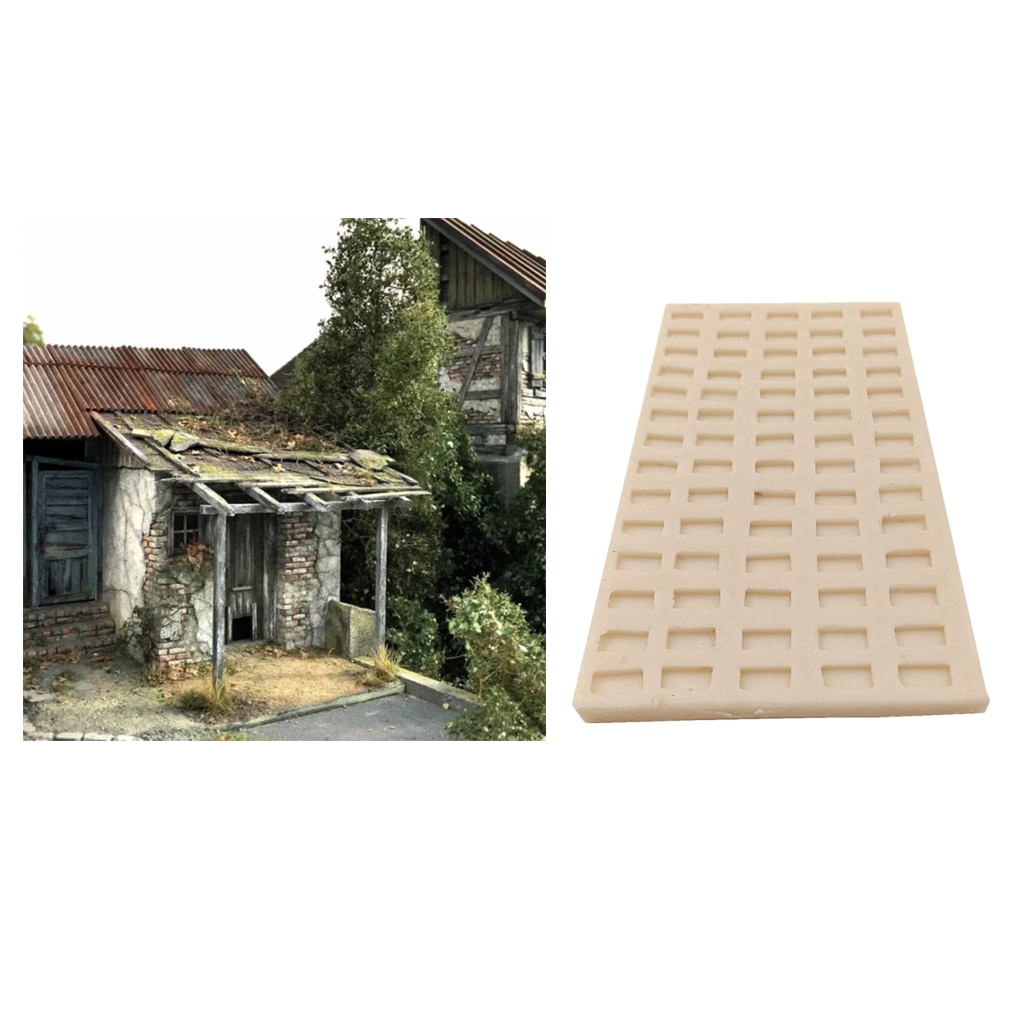 Molde para hacer ladrillos en miniatura a escala 1/35, mesa de arena, escena DIY, accesorios, juguetes creativos para niños