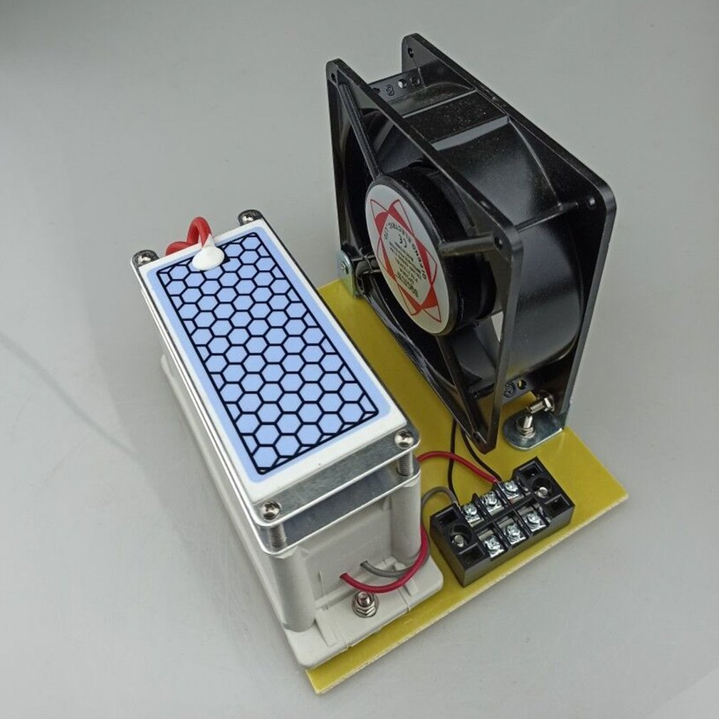 Generador de ozono de 10 g/h, doble placa cerámica, esterilizador integrado, ozonizador de aire, purificador DIY, dispositivo de eliminación de olores, Plug & Play