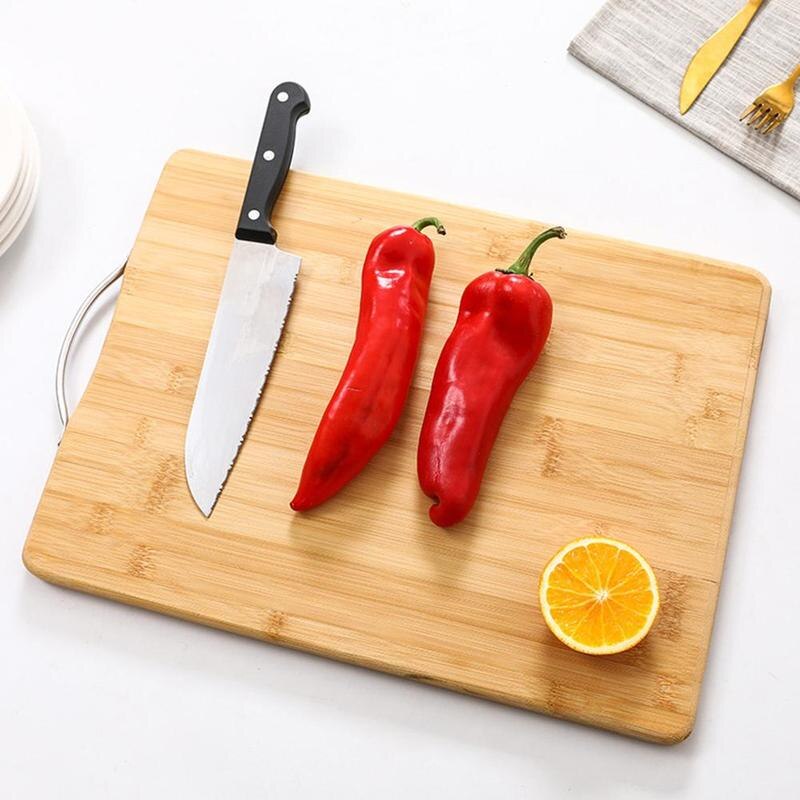 Natural Bamboo Cutting Board For Wood Kitchen Non-slip Chopping Vegetable Meat Tools Cooking Household Kitchen Board Bo S1D3