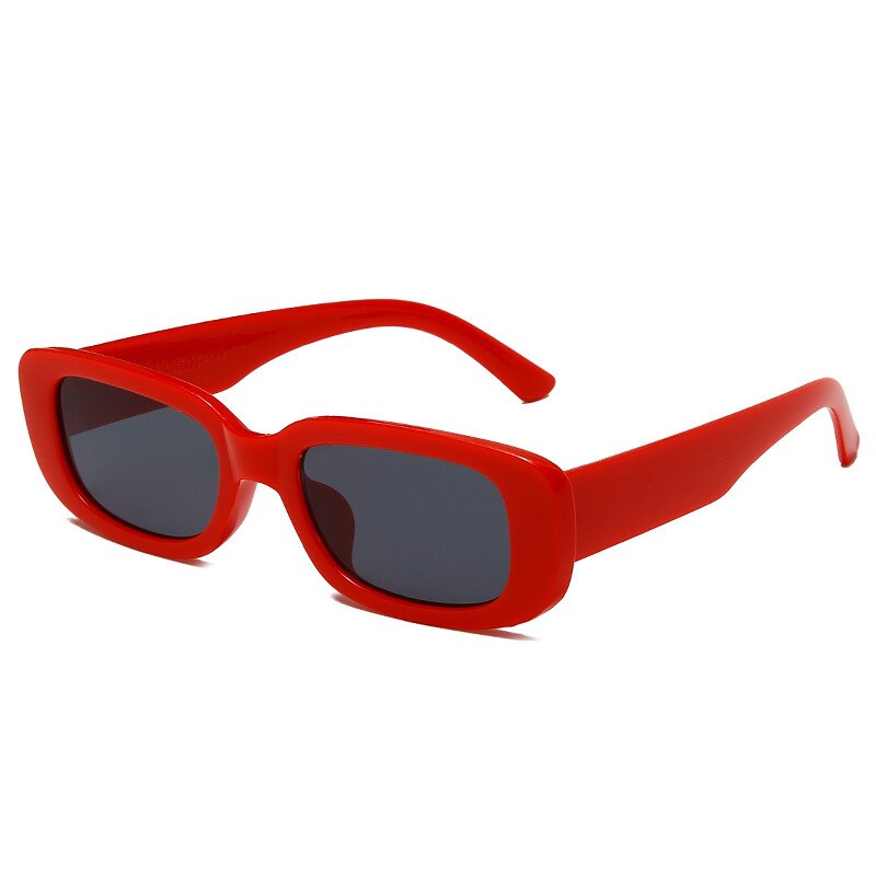 1 @ # de gafas de sol rectangulares pequeñas para mujer, anteojos de sol cuadrados de Vintage, gafas de sol femeninas: D
