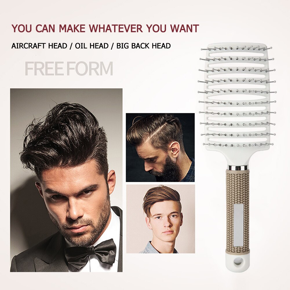 1Pcs Vrouwen Mannen Haar Hoofdhuid Massage Kam Mode Nat Krullend Ontwarren Hair Brush Voor Vrouwen Kappers Anti-Statische