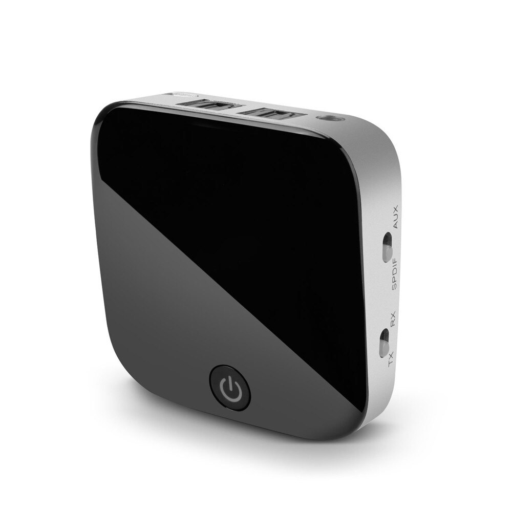 Bluetooth Transmitter 2 in 1 Bluetooth 4.1 Transmitter and Receiver Aptx Digital Optical Toslink Output 3.5mm AUX Black