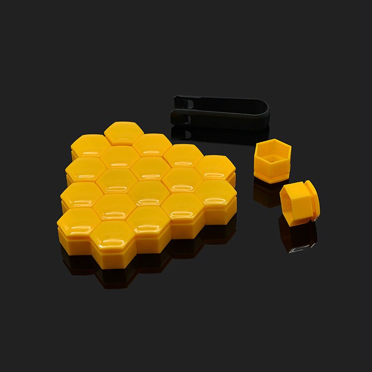 Tapacubos de coche de 22mm cubierta de tornillo, tuerca de rueda, cubierta de perno, tapas protectoras para pernos, Protector de tornillo de cubo, estilo para Buick Regal, 20 Uds.: Yellow