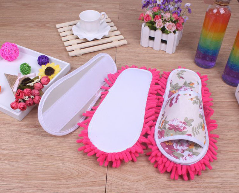 Lazy Cleaning Foot Cleaner Shoe Mop Slipper Microfiber Soft Wearable Bathroom Floor Dusting Cover Home Cleanning Tools