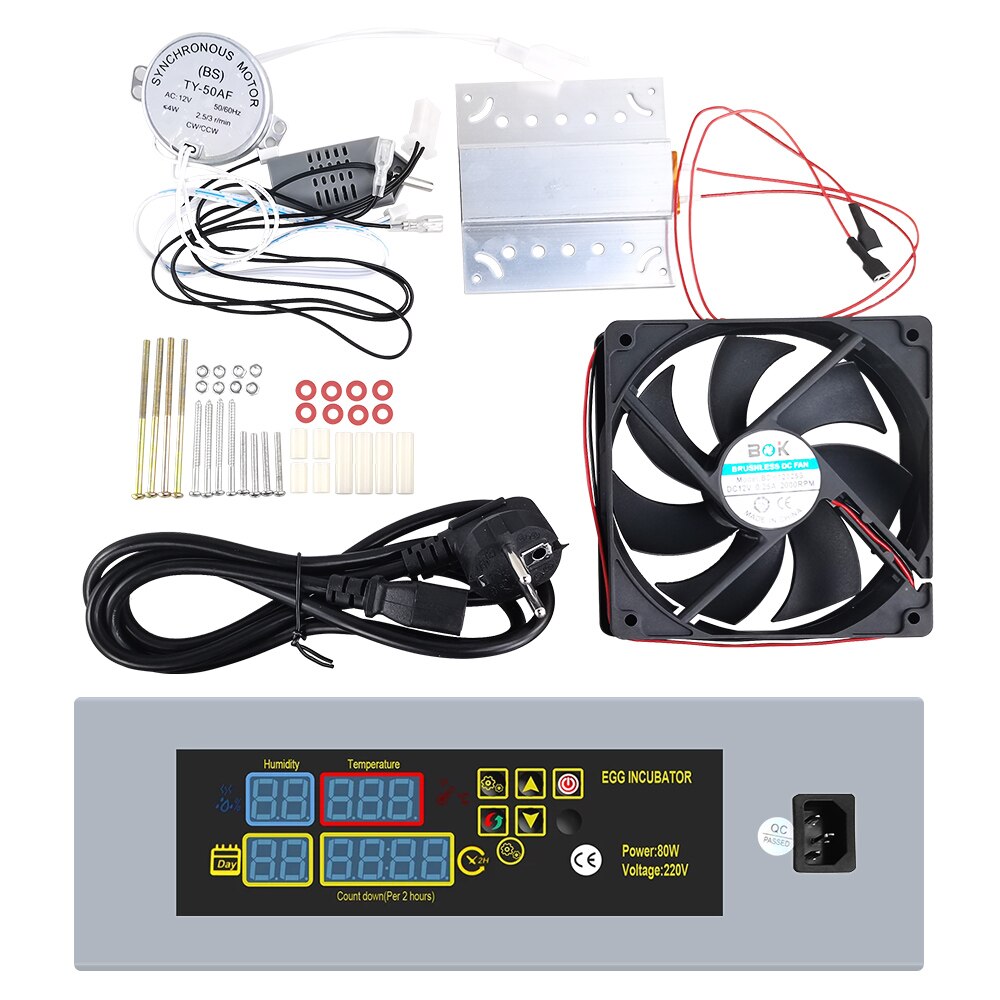 Controlador de incubadora de huevos de HTMC-5, sistema de calefacción, Motor de ventilador, accesorio de HTMC-7, DIY