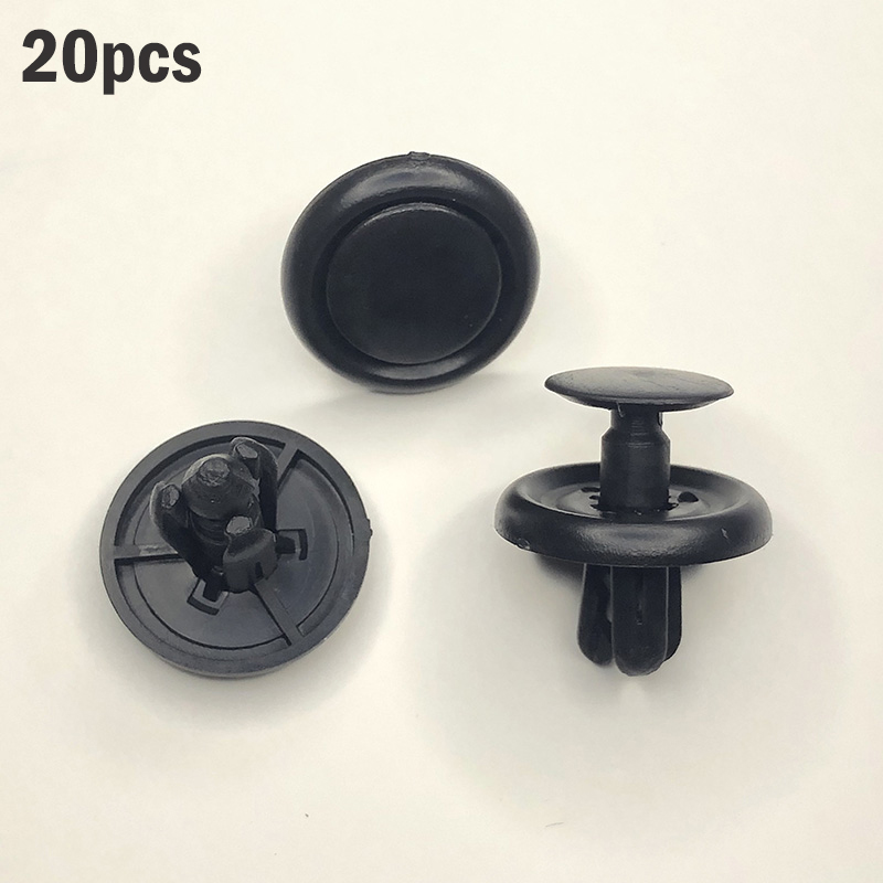 Remaches de plástico de 7mm para motor de coche, Clips de remache para Toyota Avensis, Corolla, Prius, Yaris, Lexus, ES300, ES350, 50 Uds.: 20PCS
