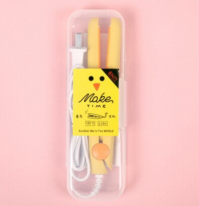 At Cute Mini Flat Iron Ceramic Hair Straightener Small Cartoon Hair Curling iron Travel straightening Tools: 12