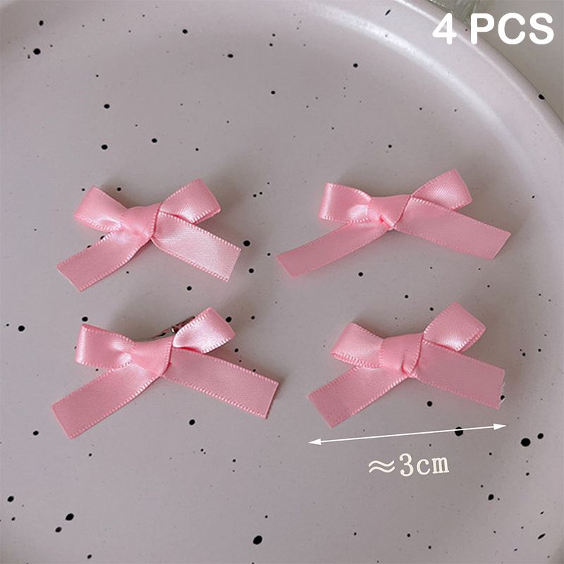 Horquilla con lazo pequeño para niña, Mini lazos para el pelo, accesorios para el cabello para niña: Morado