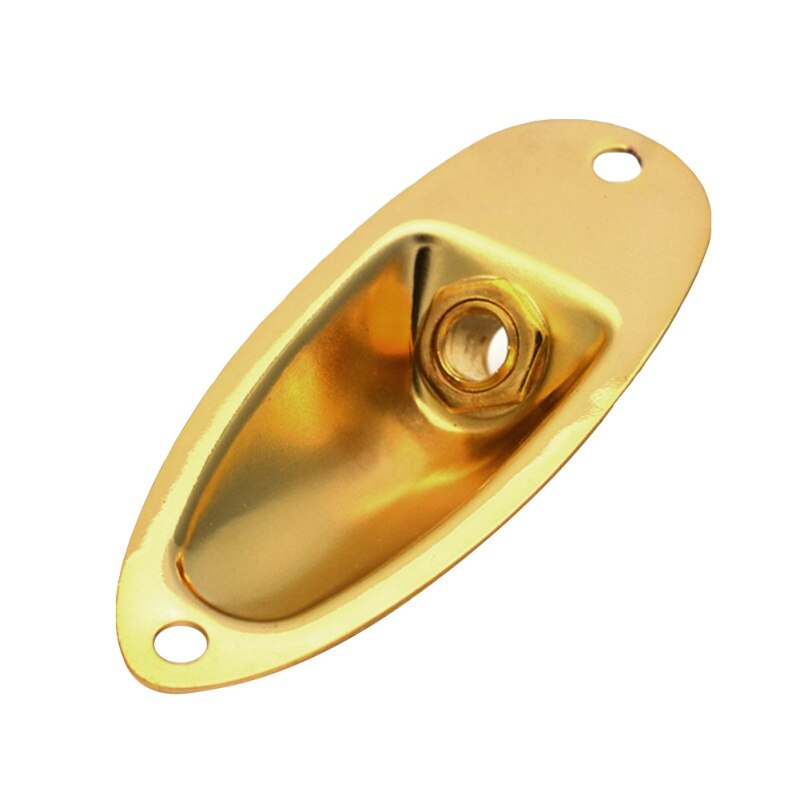 Black Boat Input Output Jack Plate Socket With Screws Guitar Parts Knobs Jacks Switches: CJ