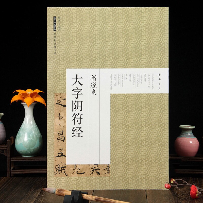 Regular Script Brush Calligraphy Copybook Yan Zhenqing Zhao Mengfu Chinese Classics Inscription Set Chinese Bronze Inscription