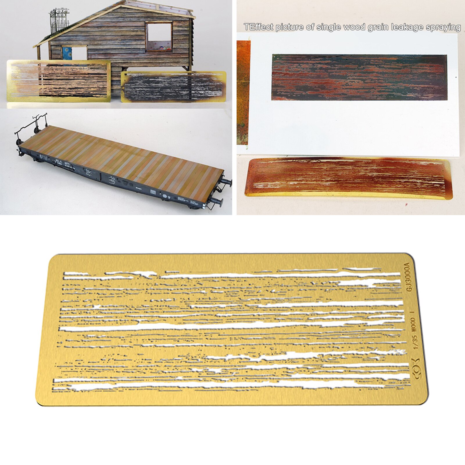 Model Painting Stenciling Template Spray Painting Hobby Tool Plate 1/35 1/48 1/72 Model Airbrush Decoration Stencils Supplies: GJ3000C