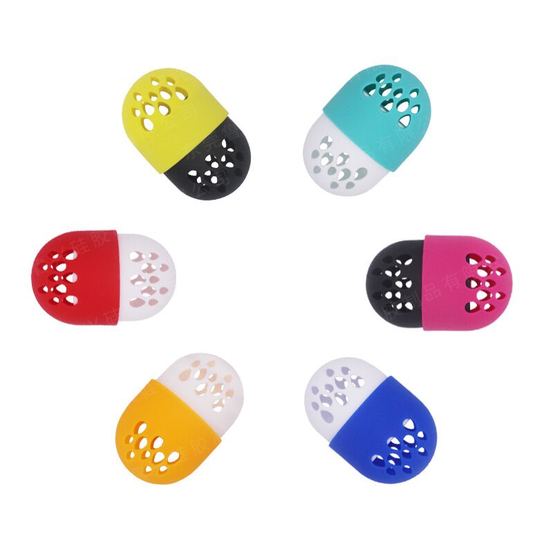1pcs Soft Silicone Powder Puff Drying Holder Beauty Sponge Travel Case Puff Blender Sponge Egg Capsule Display Rack Egg Stand