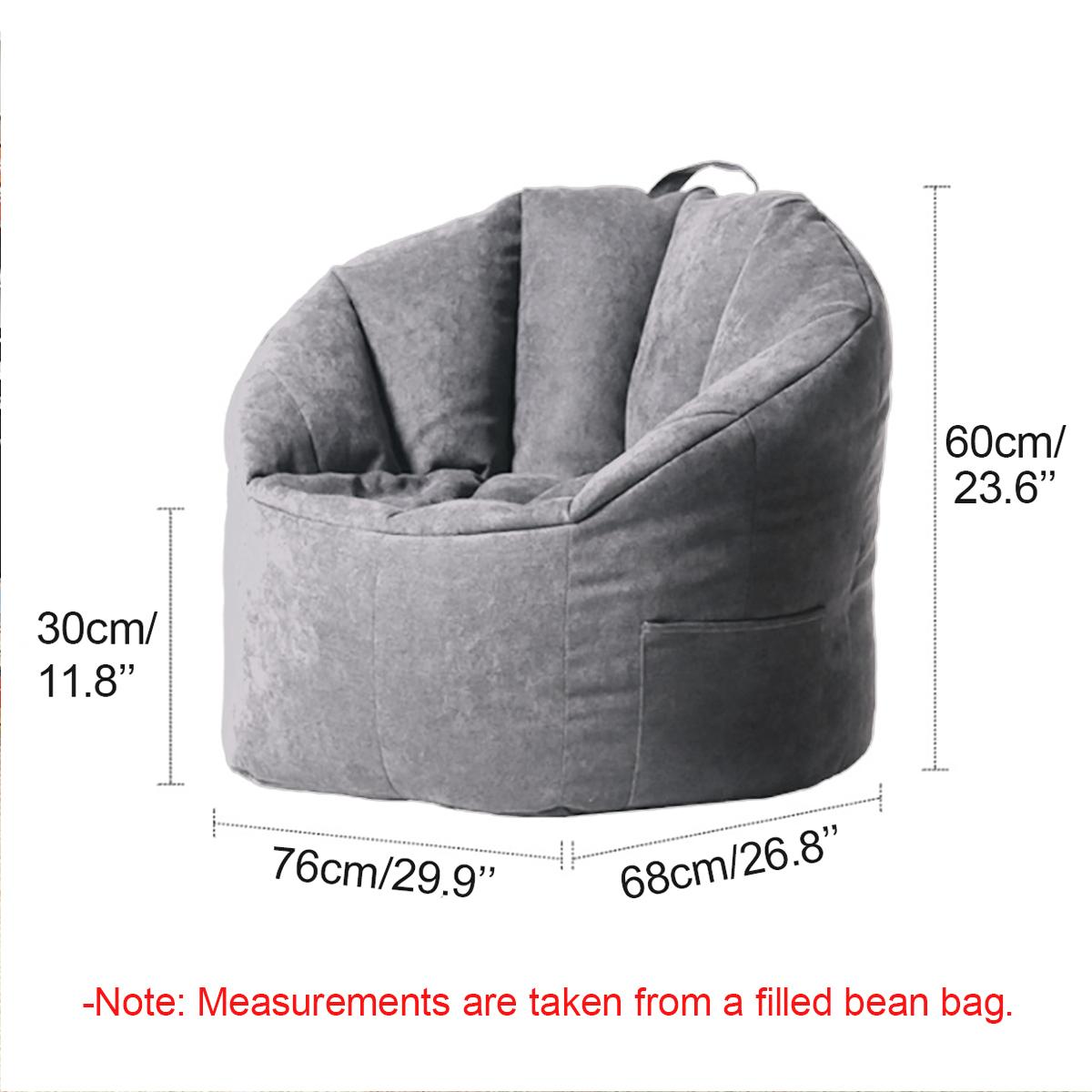 Snoep Kleur Bean Bag Sofa Cover Zonder Vulmiddel Lounger Sofa Stoel Poef Zetel Woonkamer Meubels Zitzak Poef Bladerdeeg Couch