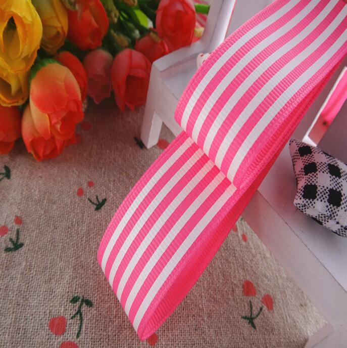 10 meter 1 '' 25mm stripetrykte grosgrain-bånd tegneseriebånd håndlagde hårsløyfer  ym16100785: 156