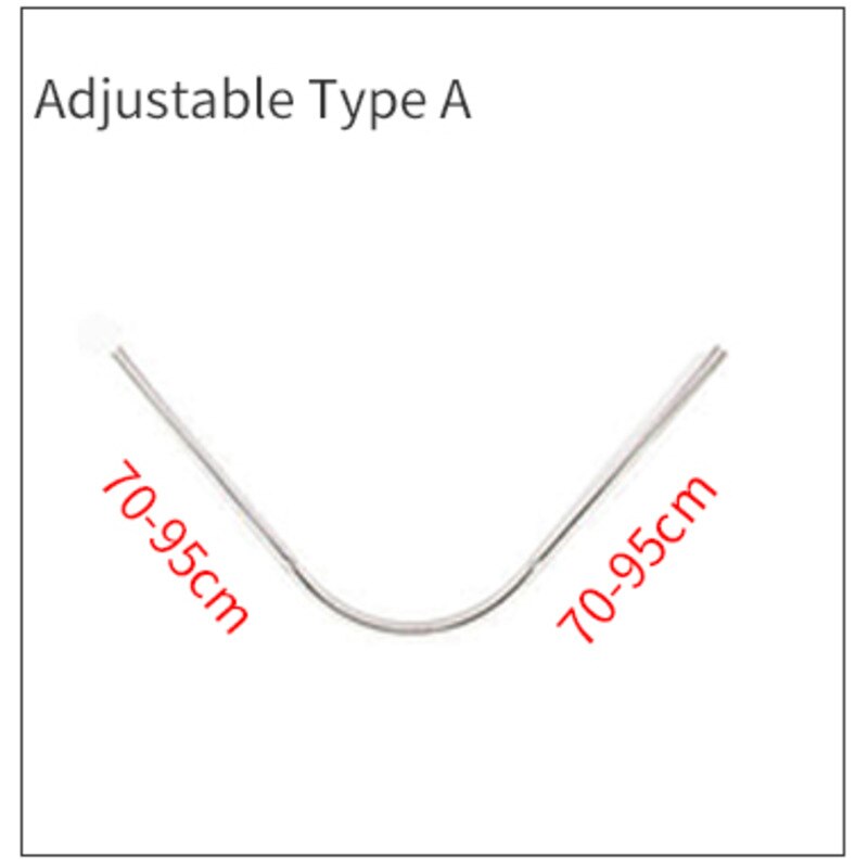 Shower Bar Curtain Rod without Drilling Telescopic Bathroom Curtain Stick Extendable Rail Bathroom Products: Type A