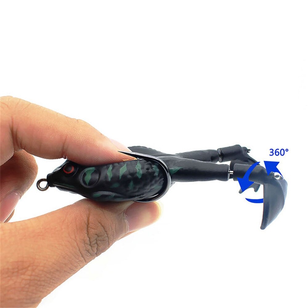 Doppel Propeller Frosch Weichen Köder Shad Weiche Locken Jigging Fischerei Locken Köder Prop Topwater Wels Silikon Künstliche Wobbler 9cm