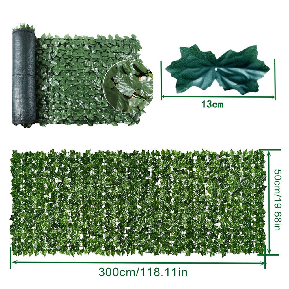 0.5X1/3M Artificial Leaf Screening Roll Fade Protected Privacy Hedging Wall Landscaping Garden Fence Balcony Screen: A