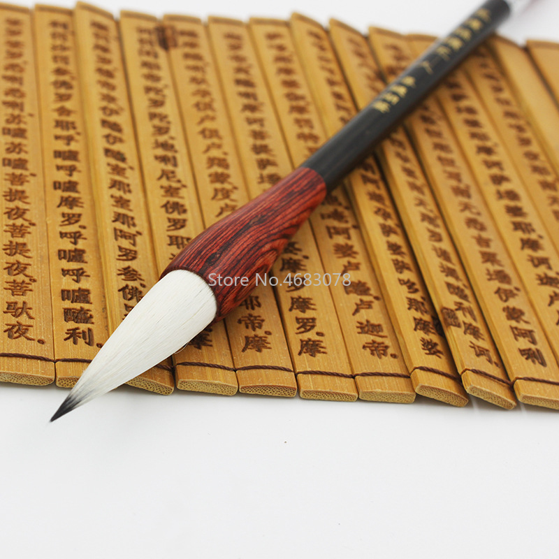 3 Stck Woll Schriftlich Pinsel Chinesische Schreiben Stift Kalligraphie Pinsel einstellen Mittel Regelmäßige Skript bursh Für Kunst Zeichnung Malerei Supplie