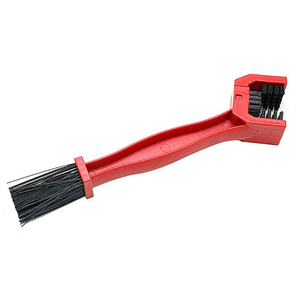 Bicycle chain cleaning brush, universal chain cleaning brush, bicycle cleaning tool, motorcycle: Red
