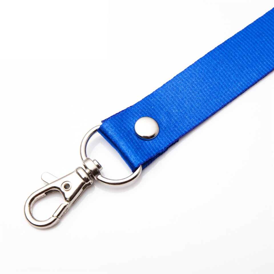 Badge Holder Lanyard 46CM Candy Color Lanyard for Name Tag ID Card Exhibition Card Holder Badge Holder Office and School Supplie