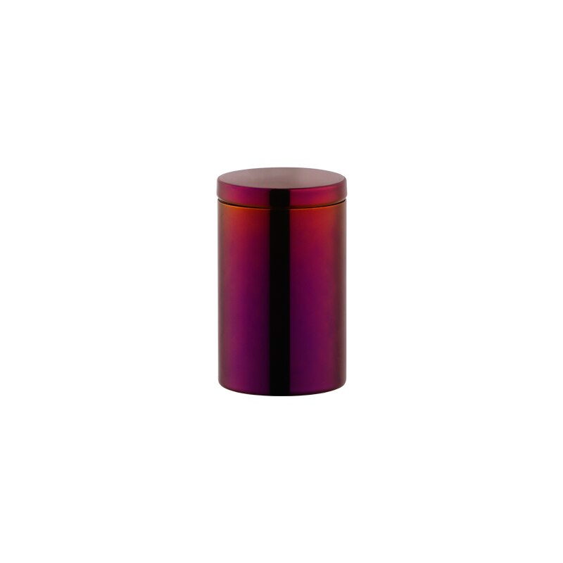 200ml Gold Tea caddies Stainless steel tea Box Jar Storage Holder table-top Metal tea canister Candies Cans Teaware containers: Purple