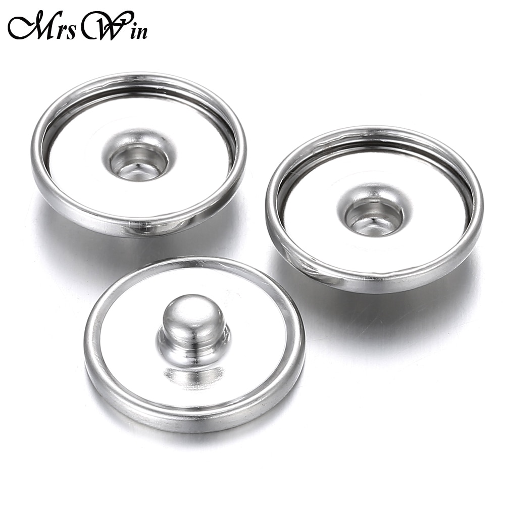 100 teile/los Snap Schmuck Zubehör Erkenntnisse Komponenten 12MM 16MM 18MM Metall Druckknöpfe für Machen Glas Snap taste Armaturen