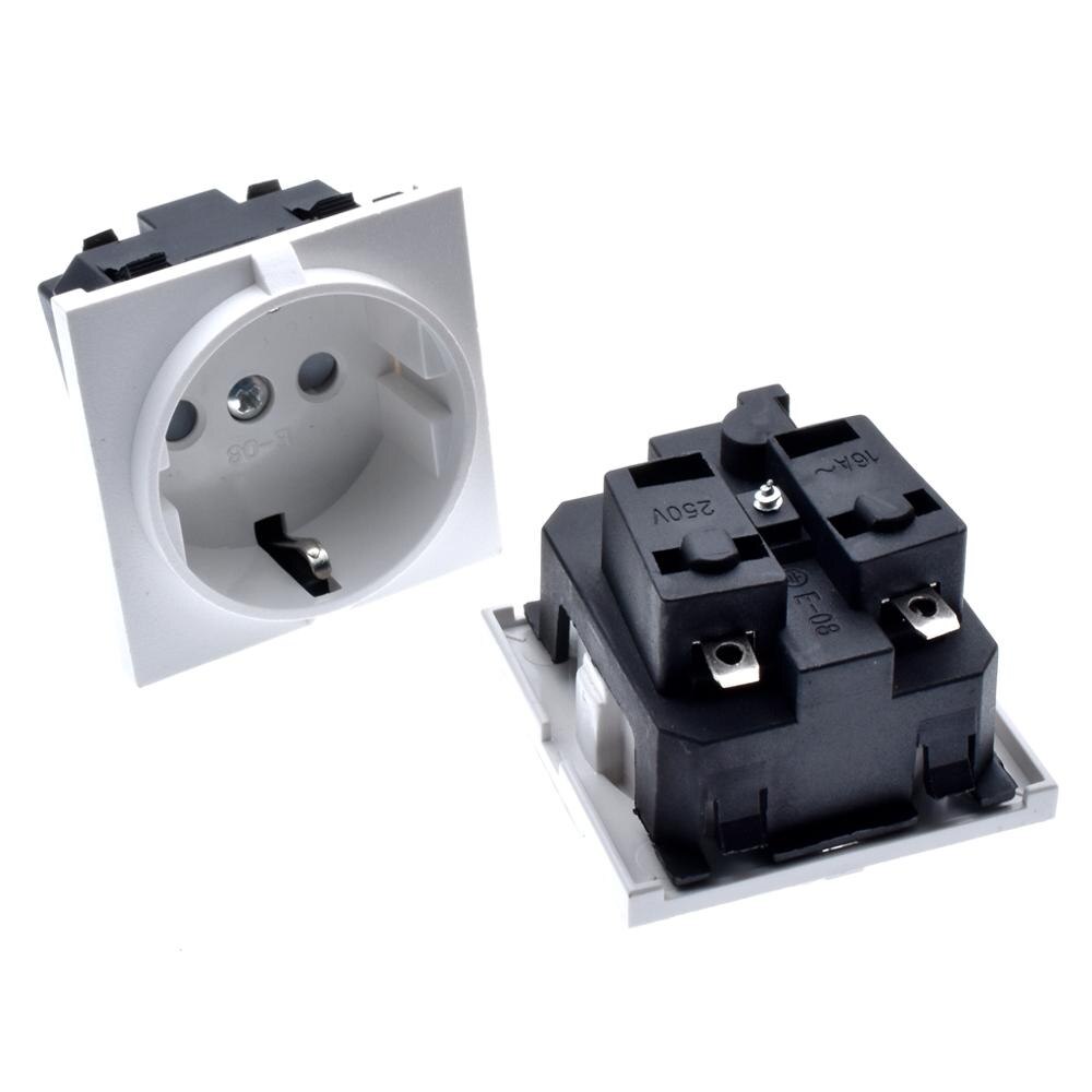 250v 16a germany AC PDU UPS EU power desktop outlet Embedded electrical Panel Receptacle AC socket