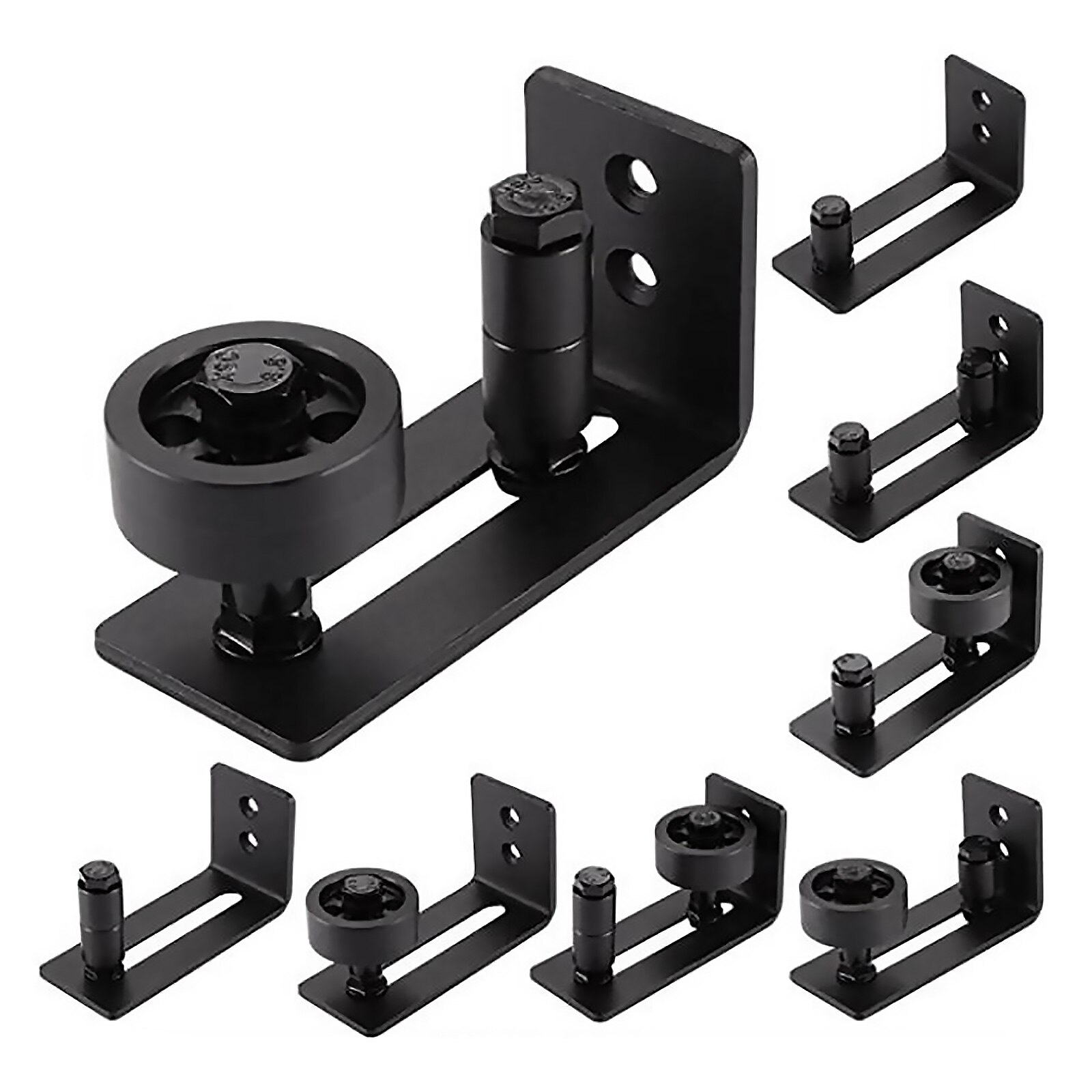 8 in 1 Adjustable Sliding Slides Floor Guide For Barn Door Hardware Accessory Sliding Door Slide Rail Mechanism Furniture