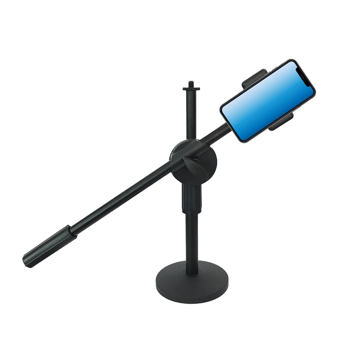 Adjustable Desktop Phone Bracket Stand+ Boom Arm for Desktop Photo/Video Overhead Multi-Angle Support Frame