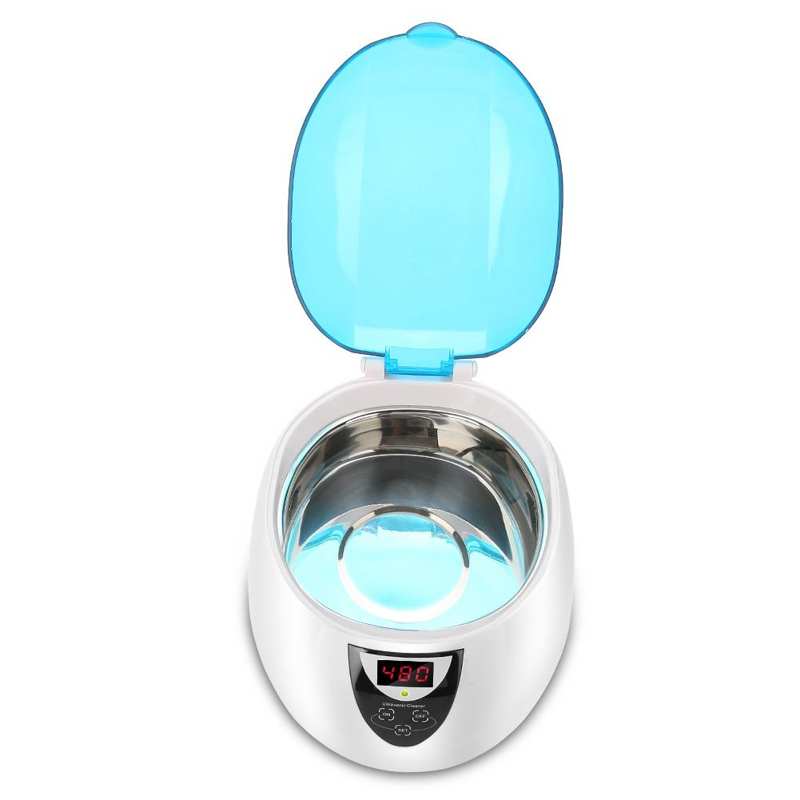 750ml Ultrasonic Cleaner for Nail Tools Sterilizer Home Ultrasonic Cleaning Machine for Jewelry Eyeglasses Watch