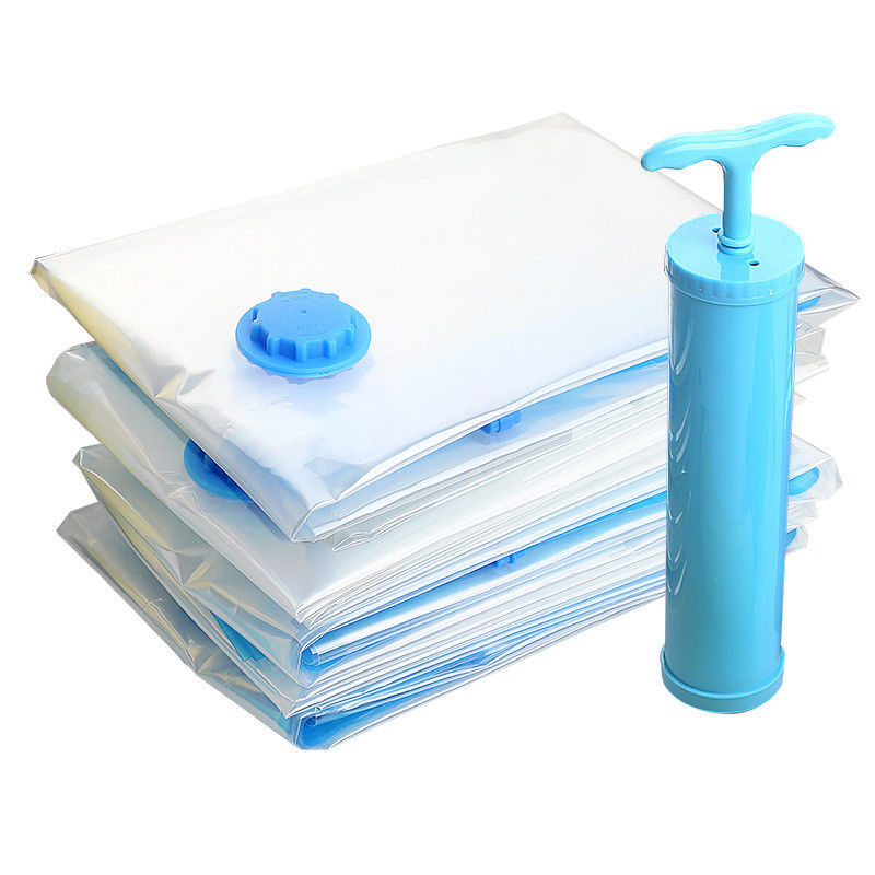 3/5 stk. vakuumposer til oppbevaring av klær, sengetøy, plassbesparende oppbevaringsposer, vakuumforseglet pakke, sammenleggbar komprimert organiseringpose: Lys gul / 21 celler og oppover