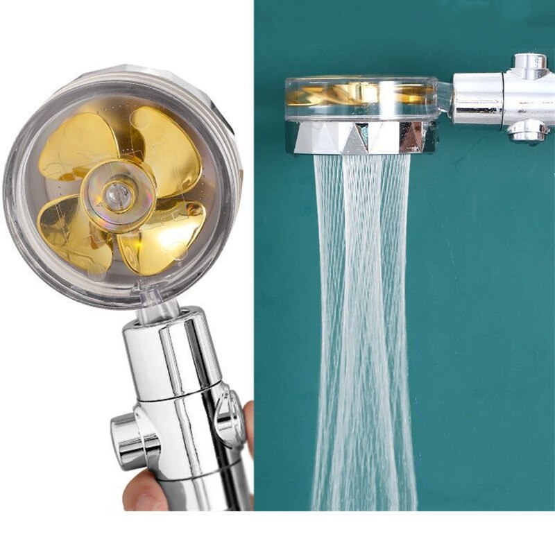 1Pc 360 Draaiende Ventilator Douchekop Rest Kamer Druk Sproeikop Shampoo Sprinkler Voor Huishoudelijke Badkamer Benodigdheden Accessoires