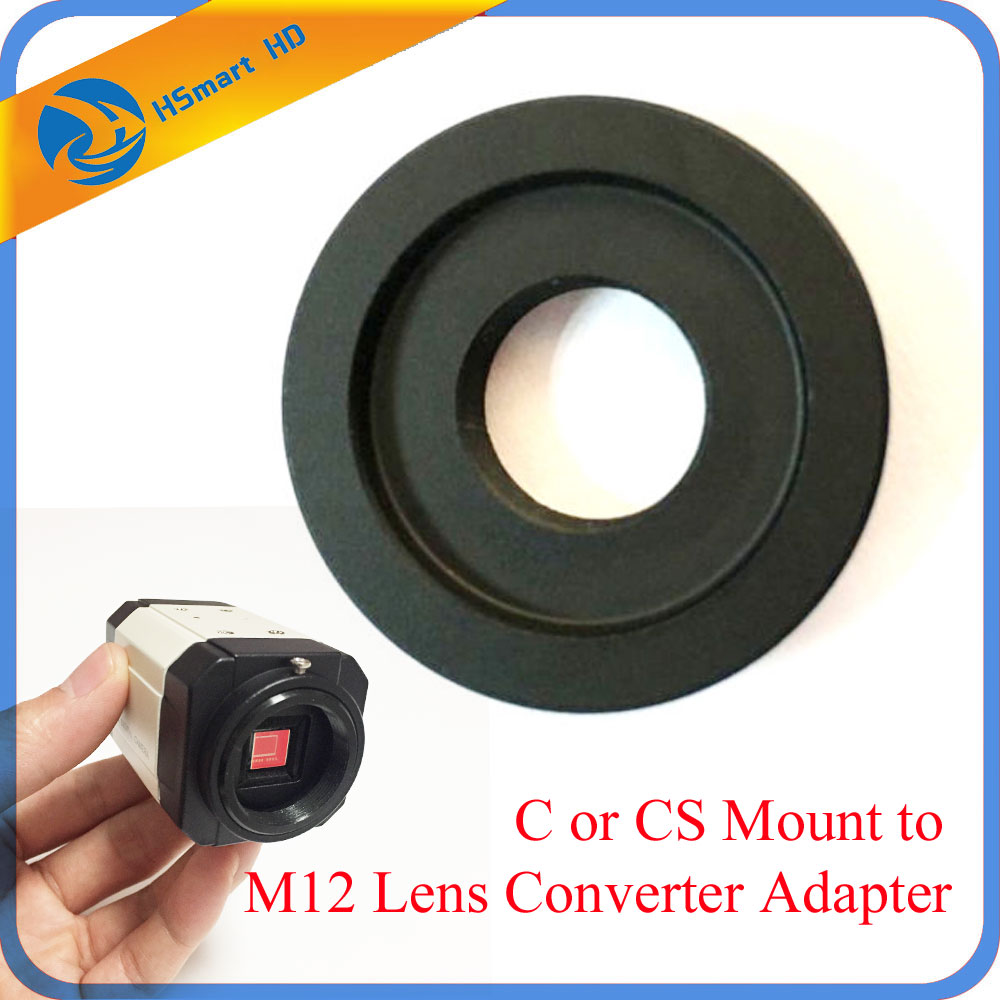 C or CS Mount to M12 Lens Converter Adapter Ring CS Camera to M12 Board Lens For AHD SONY CCD TVI CVI Box CameraCamera Support